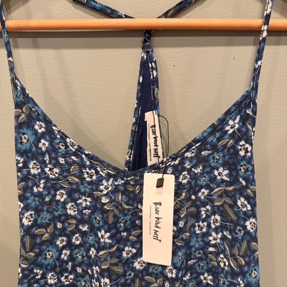 Three Bird Nest Oasis Pocket Maxi Dress - Navy Floral - Picture 4 of 5